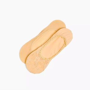 New 2-Pack Foot Liners - Lace & Solid